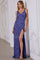 Prom Dresses Formal Slit Long Sequin Evening Prom Dress Purple