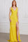 Prom Dresses Formal Slit Long Sequin Evening Prom Dress Sunflower