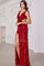 Prom DressesProm Long Fitted Slit Sequin Evening Formal Dress Red