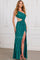 Prom Dresses Fitted Prom Long Formal Beaded Stripe Evening Dress Mermaid