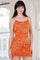 Cocktail Dresses Short Fitted Fringed Cocktail Dress Burnt Orange