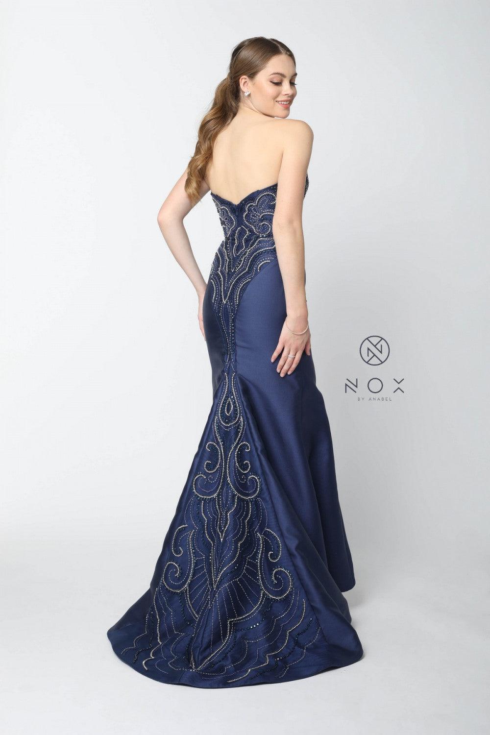 Sexy Fitted Long Prom Gown Evening Dress - The Dress Outlet Nox Anabel