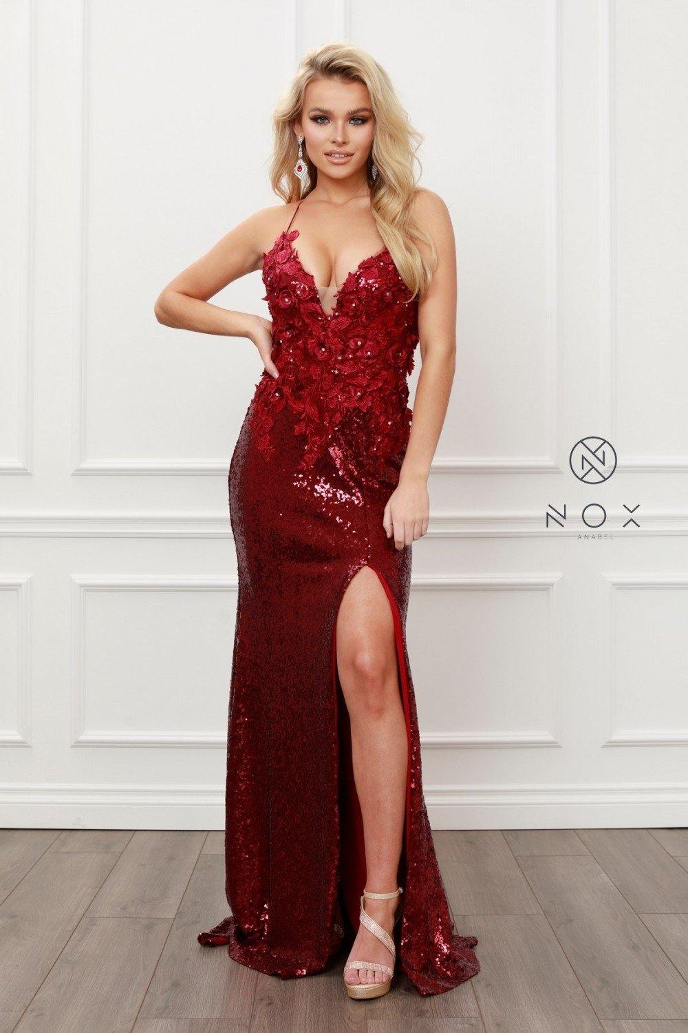 Sexy Long Burgundy Mermaid Dress