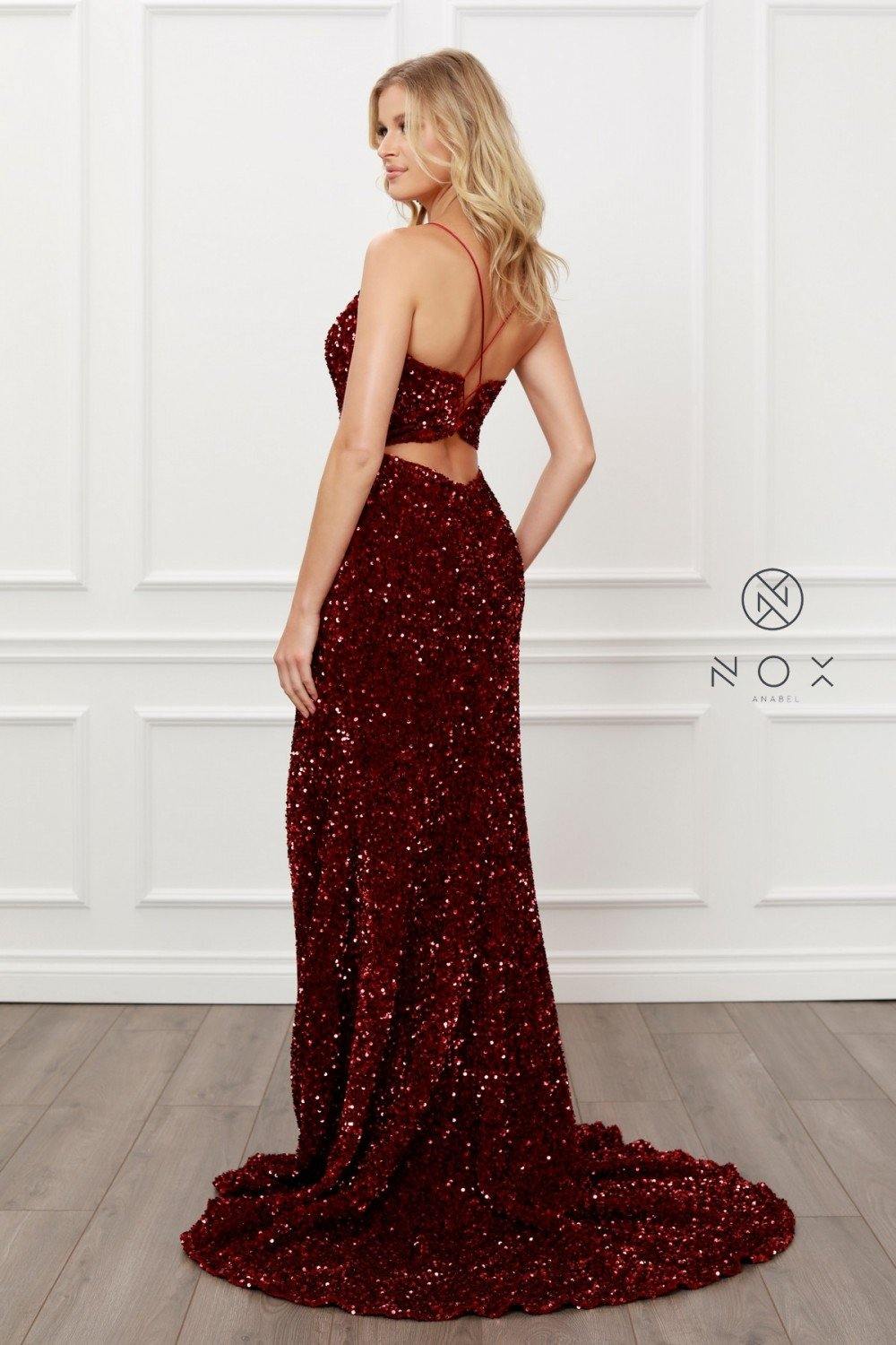 Sexy Long Burgundy Mermaid Dress