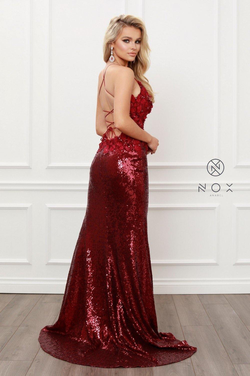 Sexy Long Burgundy Mermaid Dress