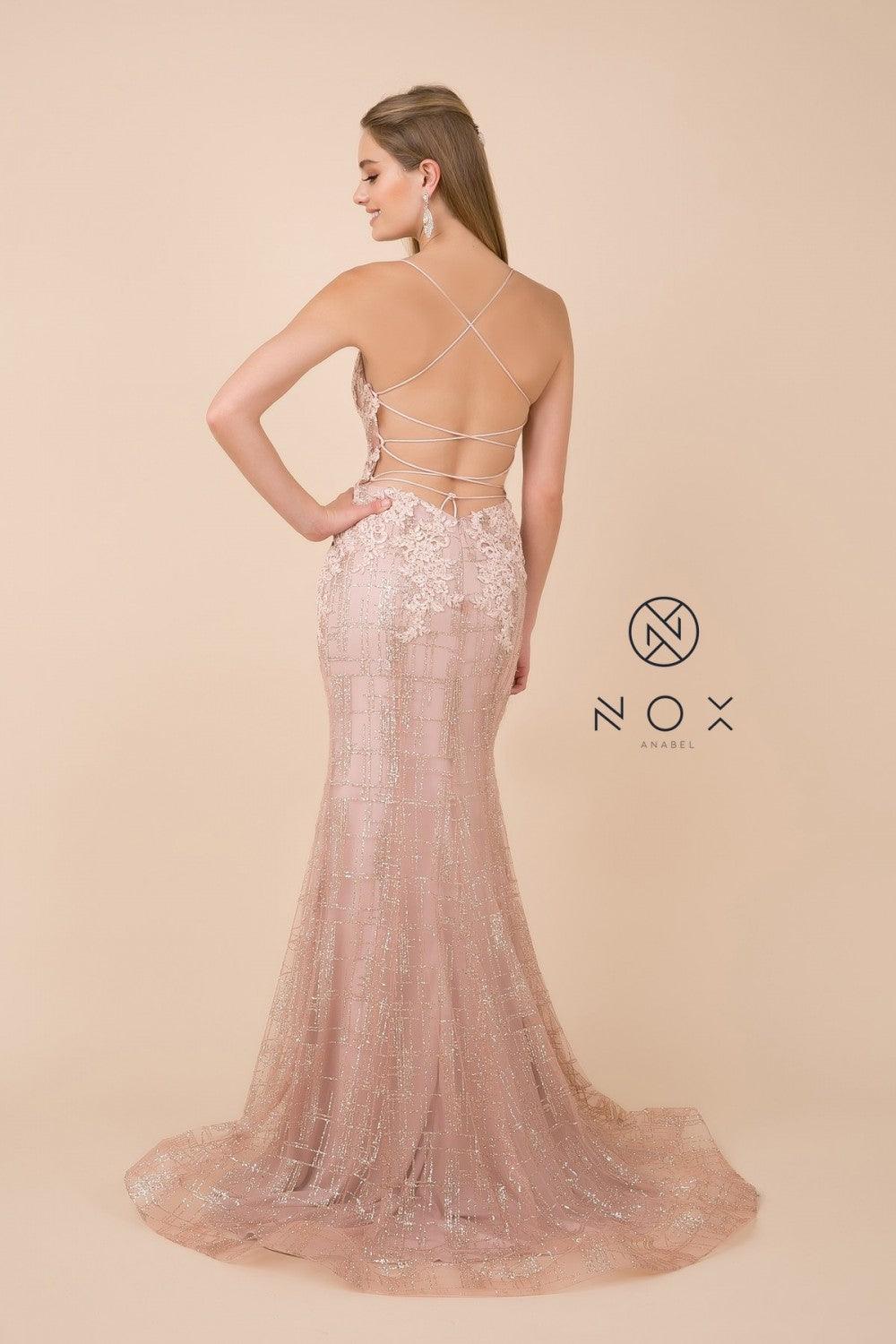 Sexy Long Fitted Prom Dress Evening Gown - The Dress Outlet Nox Anabel