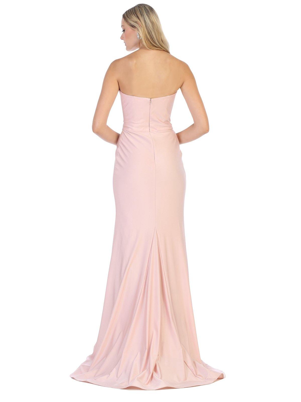 Sexy Long Formal Strapless Sweetheart Evening Prom Dress - The Dress Outlet May Queen