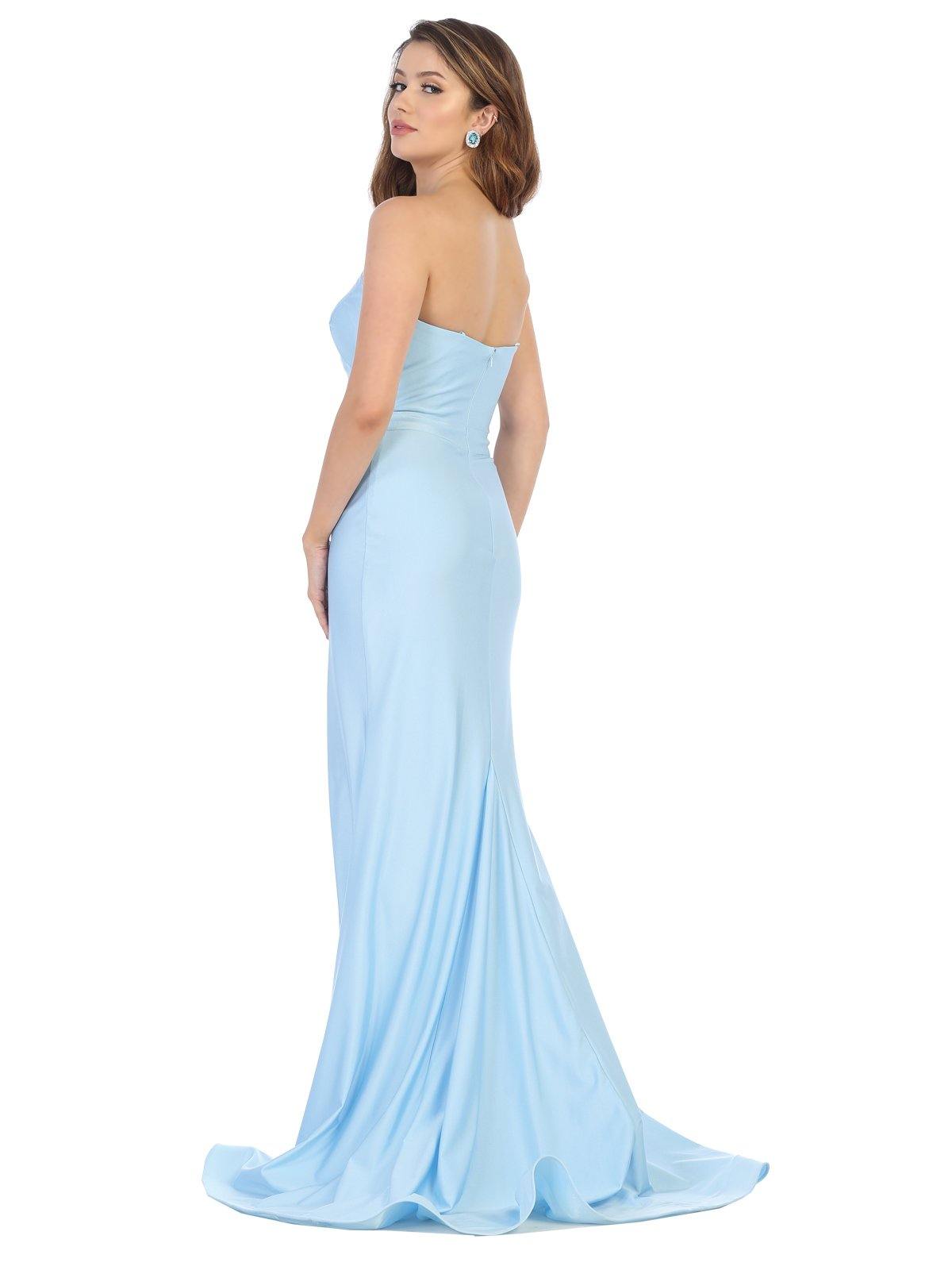 Sexy Long Formal Strapless Sweetheart Evening Prom Dress - The Dress Outlet May Queen