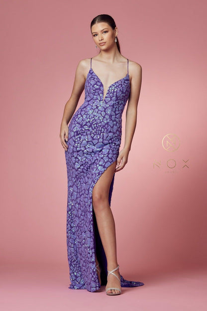 Sexy Long Open Back Mermaid Dress - The Dress Outlet