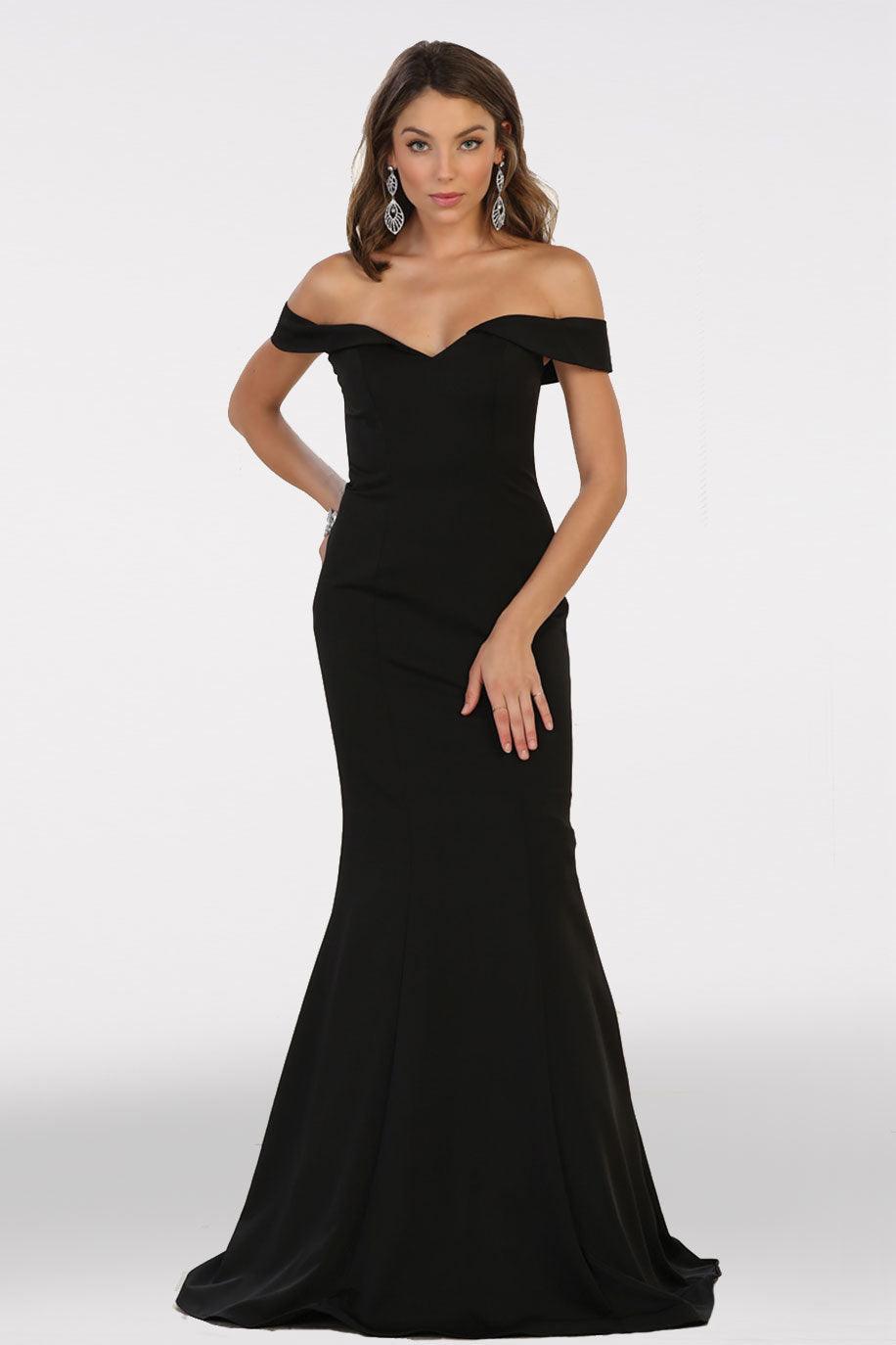 Sexy Off The Shoulder Long Prom Dress Evening Gown - The Dress Outlet May Queen