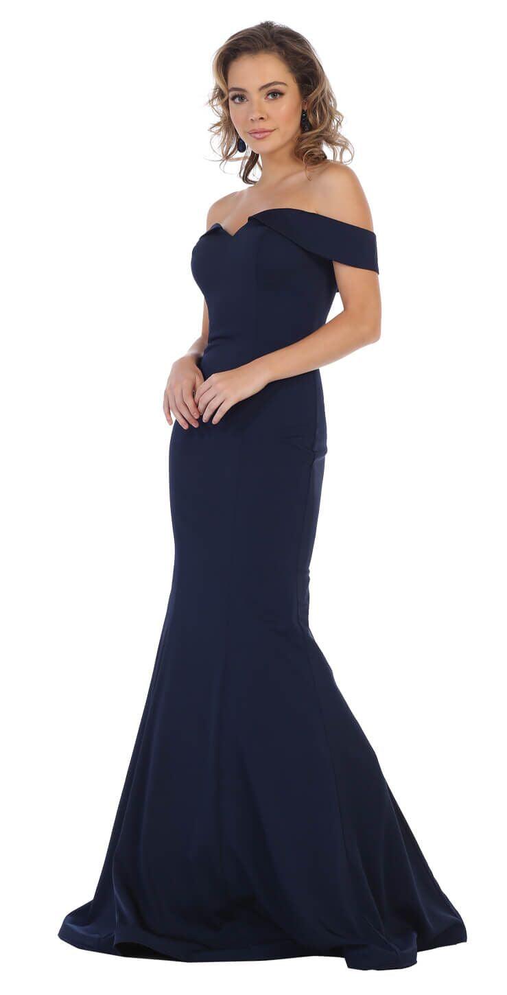 Sexy Off The Shoulder Long Prom Dress Evening Gown - The Dress Outlet May Queen