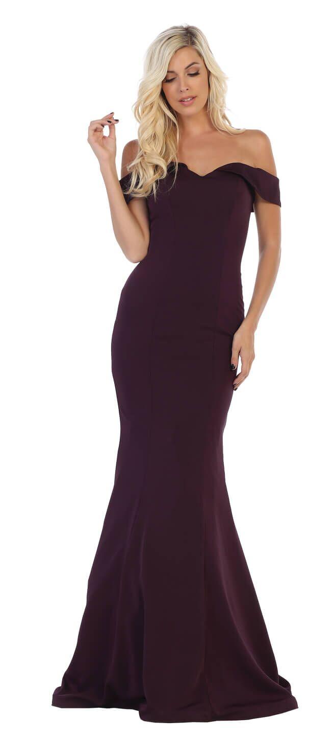 Sexy Off The Shoulder Long Prom Dress Evening Gown - The Dress Outlet May Queen