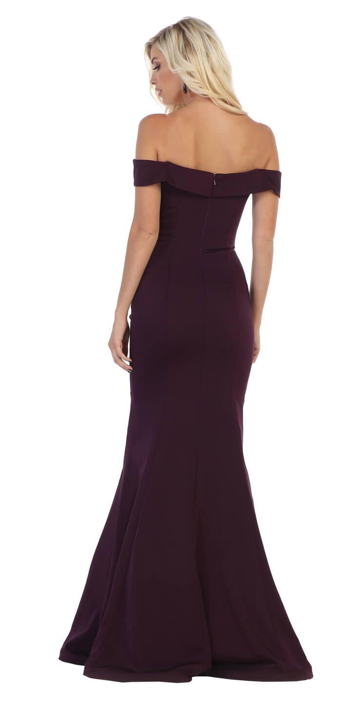 Sexy Off The Shoulder Long Prom Dress Evening Gown - The Dress Outlet May Queen