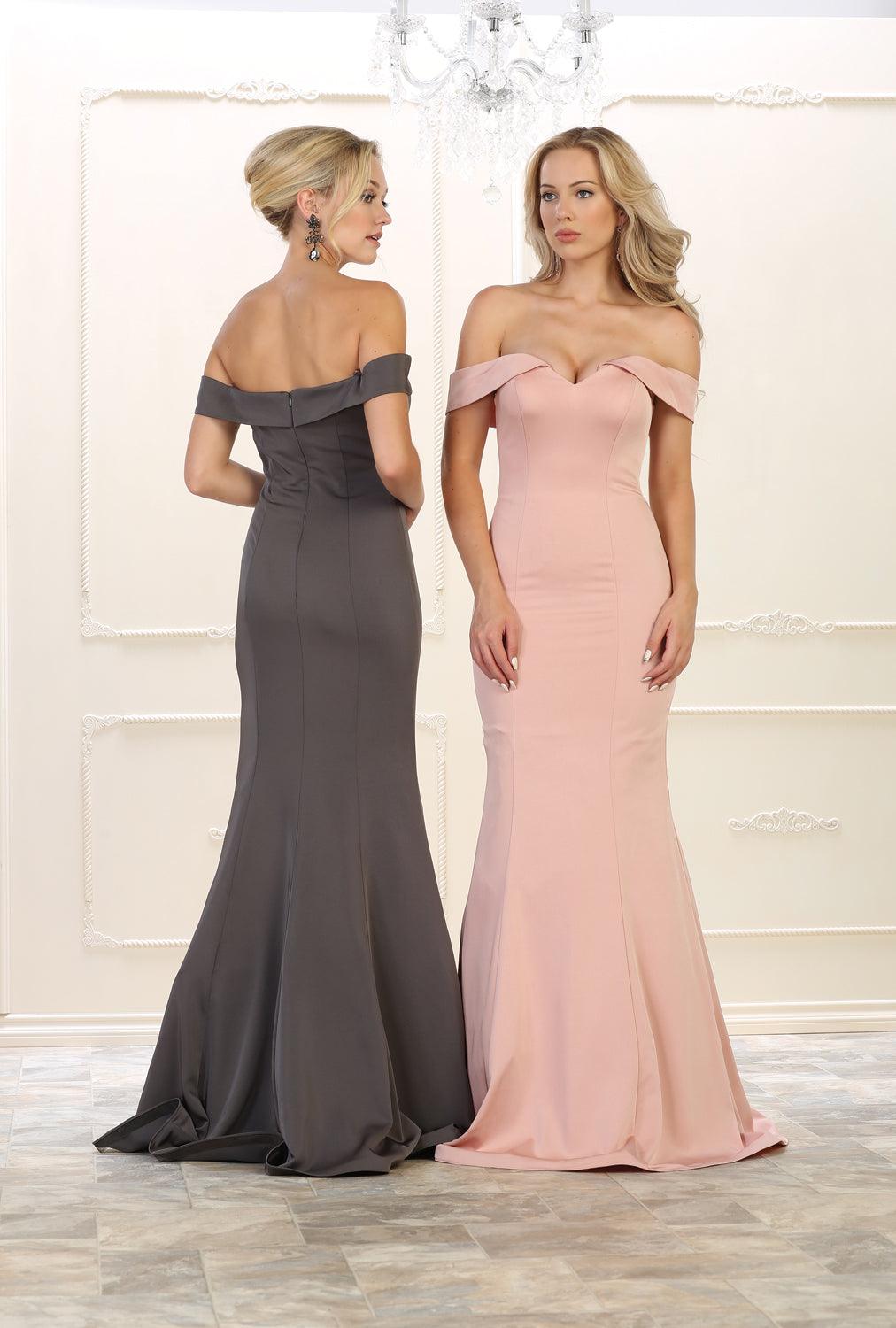 Sexy Off The Shoulder Long Prom Dress Evening Gown - The Dress Outlet May Queen