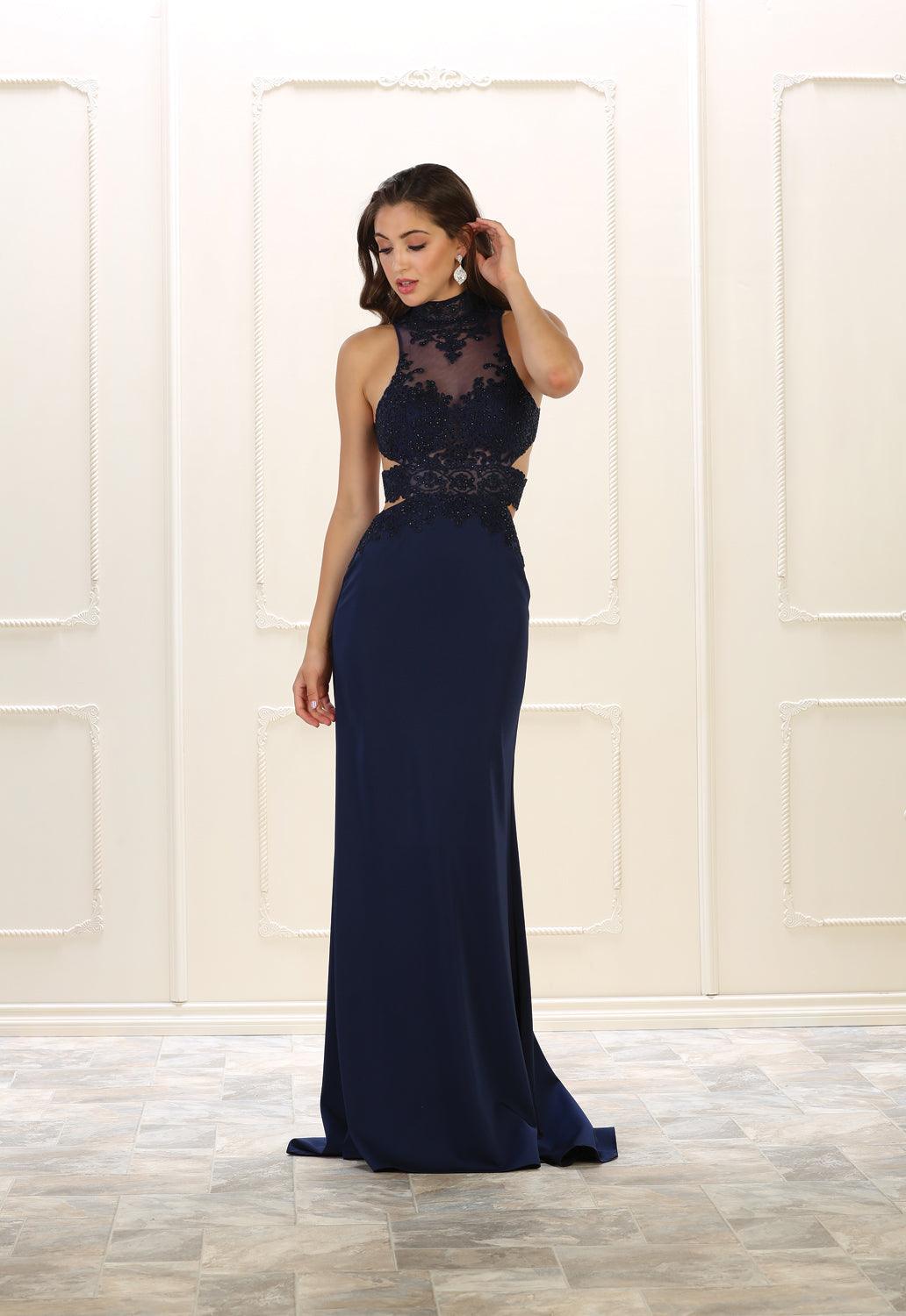 Sexy Prom Long Dress Evening Gown Formal - The Dress Outlet May Queen