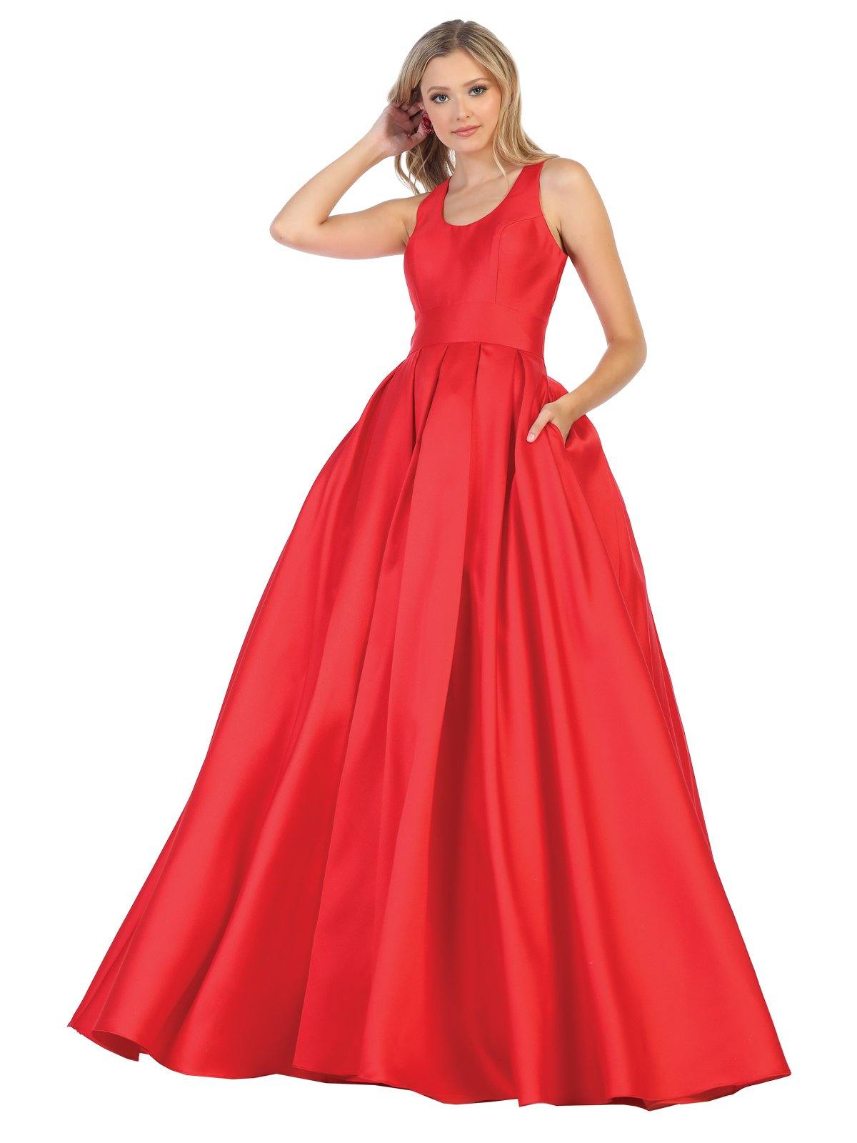 Sexy Prom Plus Size Long Formal Dress Ball Gown - The Dress Outlet May Queen