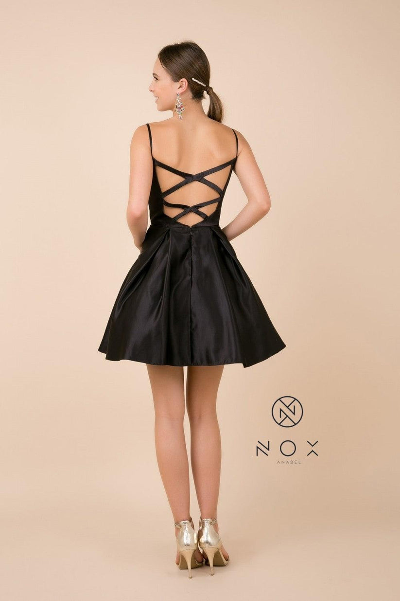 Sexy Black Strapless Short 6th Grade Homecoming Dress Mini Cocktail Dress main image 0