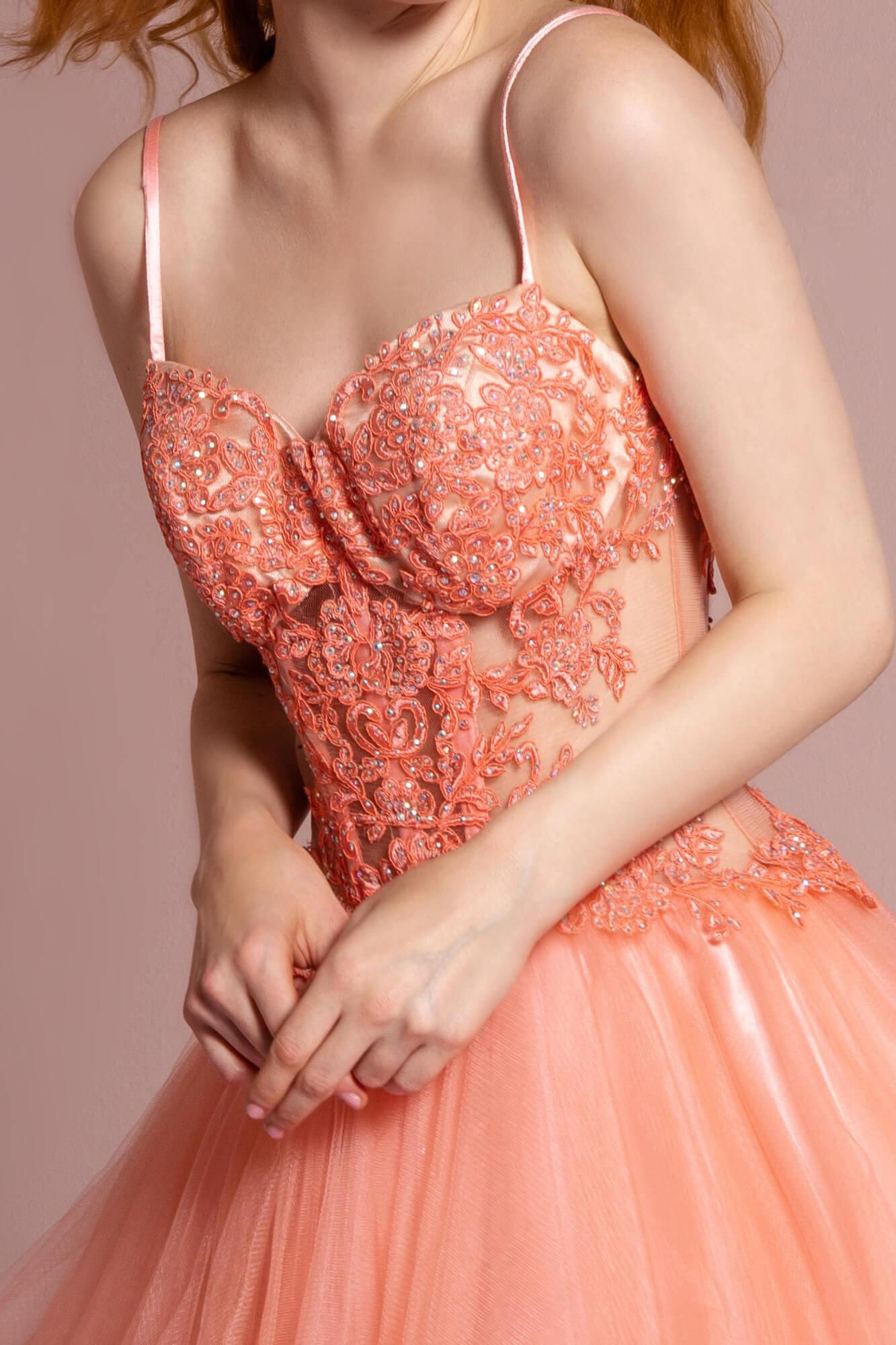 GLS Sexy Short Prom Dress - Tiffany Color - XL - Sleeveless Sweetheart Neckline with Lace Embellishment GLS Sexy Short Prom Dress - Tiffany Color - XL - Sleeveless Sweetheart Neckline with Lace Embellishment