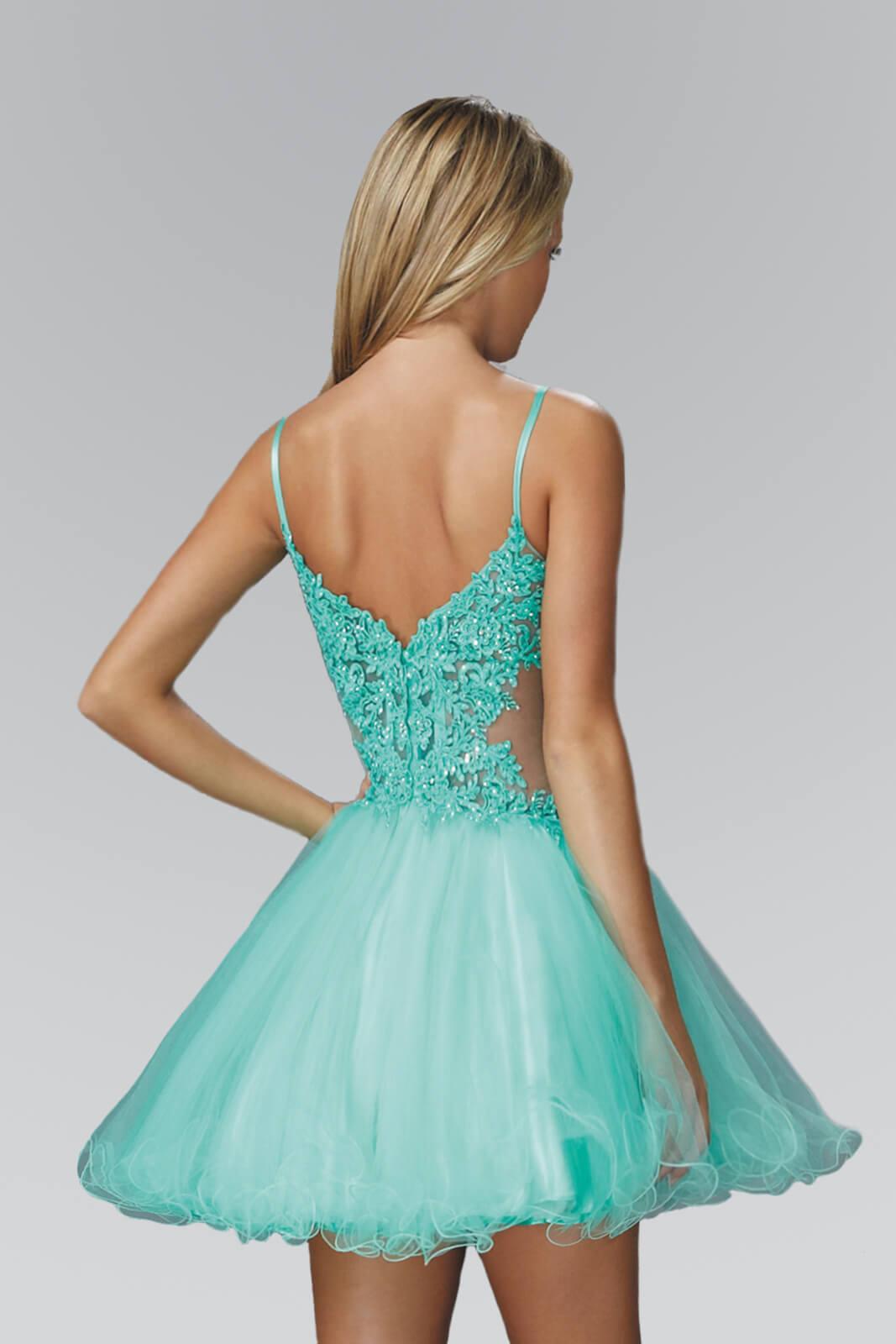 GLS Sexy Short Prom Dress - Tiffany Color - XL