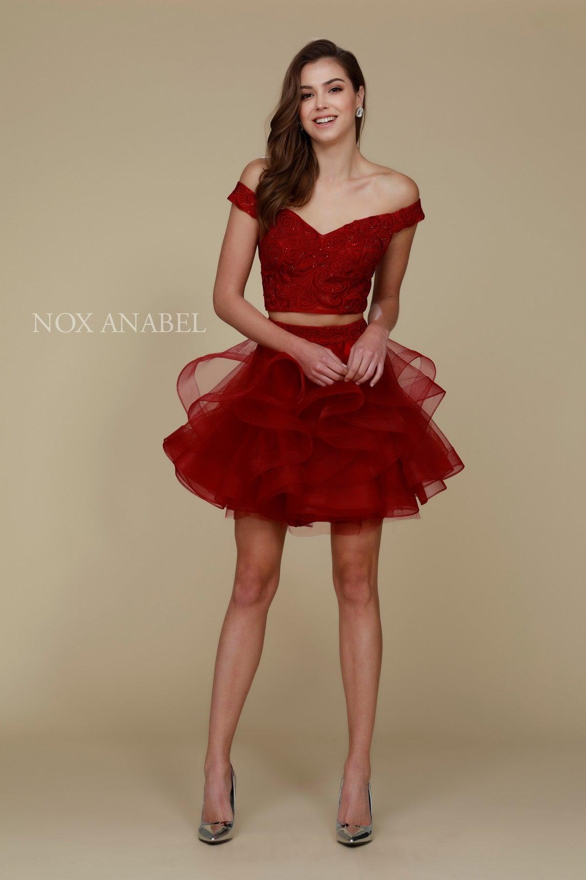 Navy Blue Sexy Two Piece Short Prom Dress Navy Blue