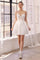 Cocktail Dresses Short Homecoming A Line Lace Cocktail Dress Off White