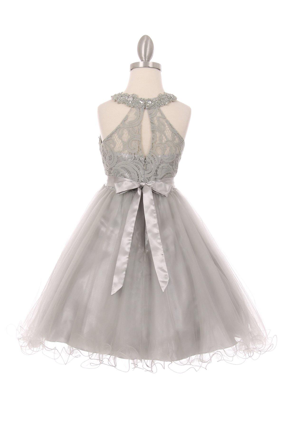 Short Beaded Dress Flower Girls - The Dress Outlet Cinderella Couture