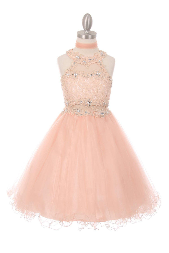 Short Beaded Dress Flower Girls - The Dress Outlet Cinderella Couture