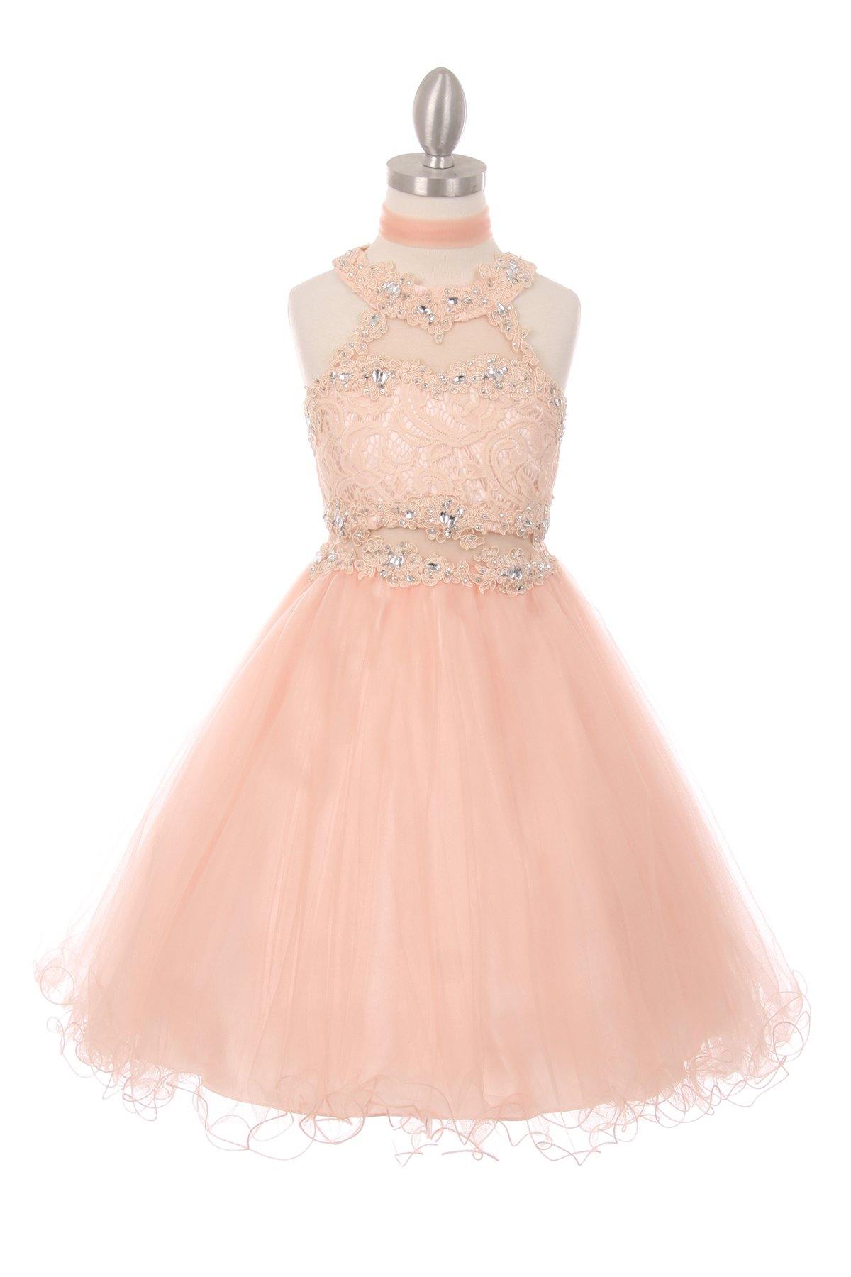 Short Beaded Dress Flower Girls - The Dress Outlet Cinderella Couture