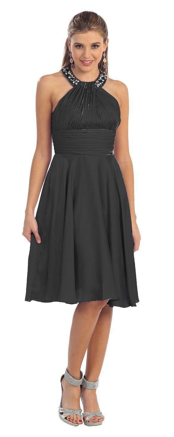 Short Bridesmaids Cocktail Formal Dress - The Dress Outlet May Queen