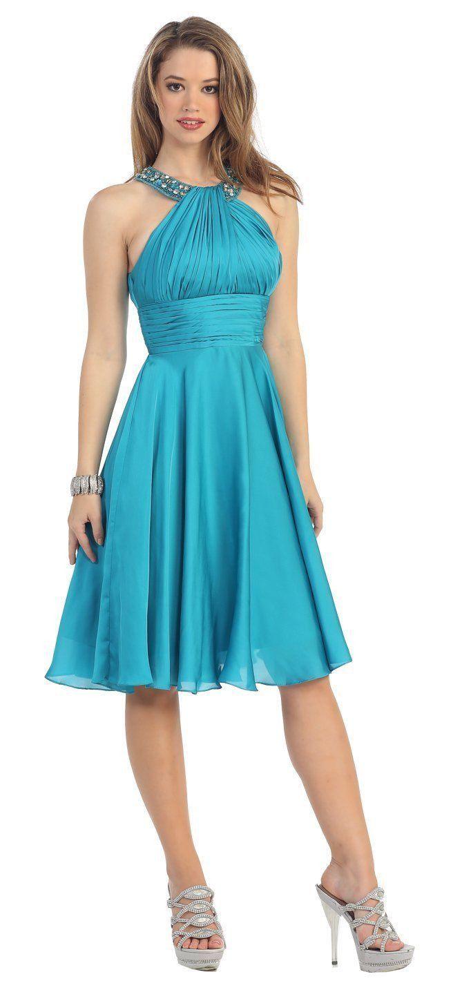 Short Bridesmaids Cocktail Formal Dress - The Dress Outlet May Queen