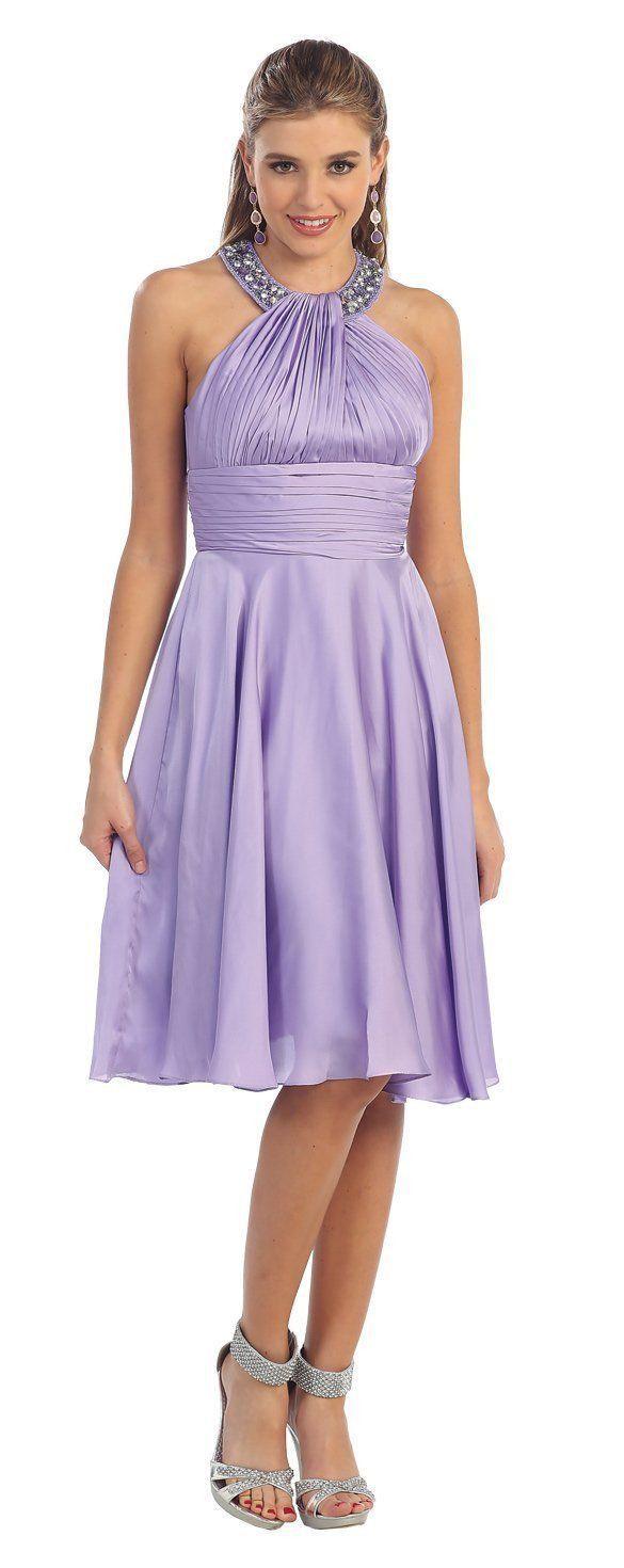 Short Bridesmaids Cocktail Formal Dress - The Dress Outlet May Queen