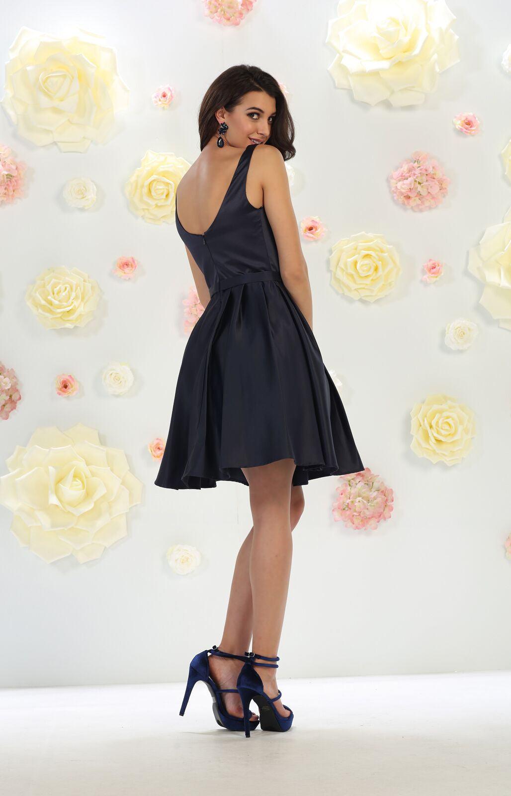 Short Bridesmaids Dress Homecoming Prom Cocktail Party - The Dress Outlet May Queen