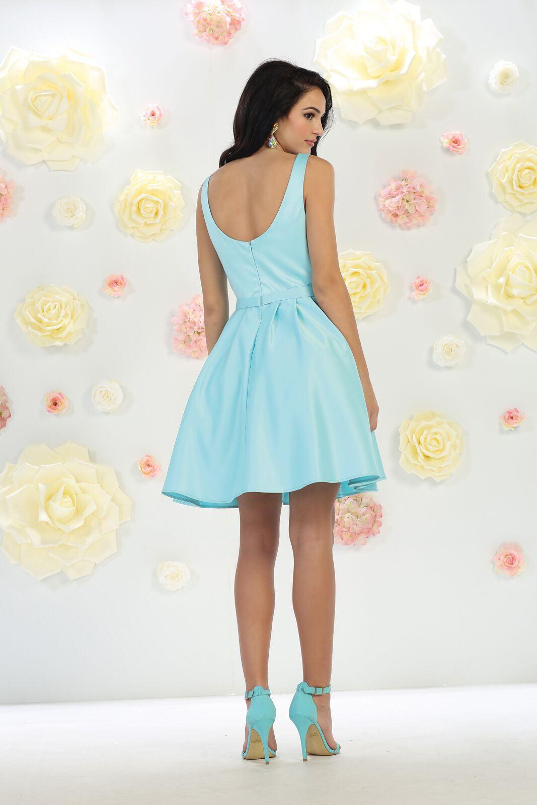 Short Bridesmaids Dress Homecoming Prom Cocktail Party - The Dress Outlet May Queen