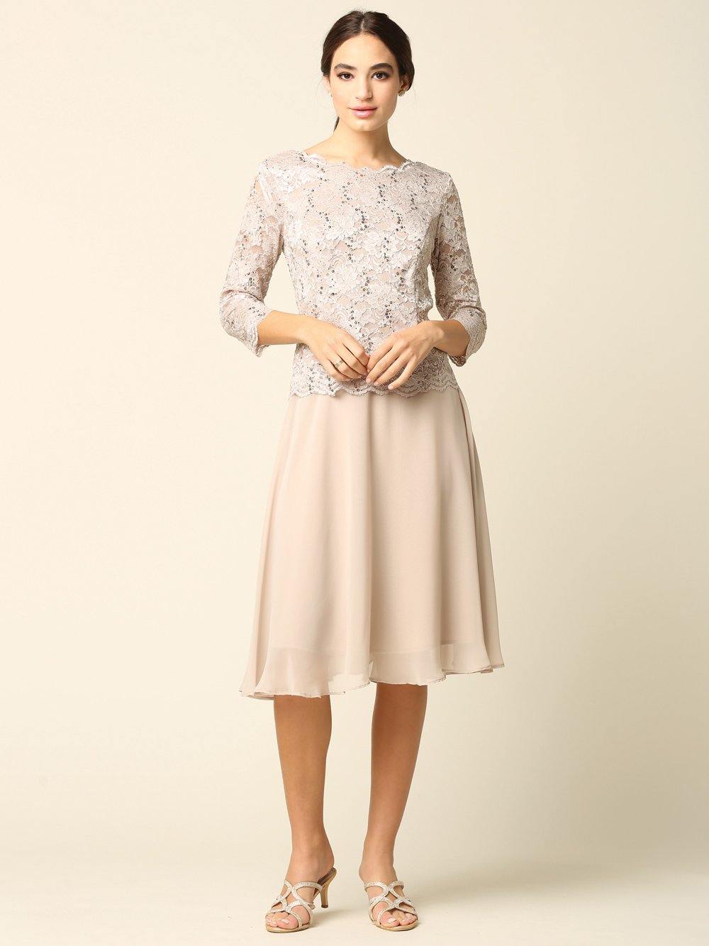 Mauve Short Bridesmaids Mother of the Bride Formal Dress for $85.99