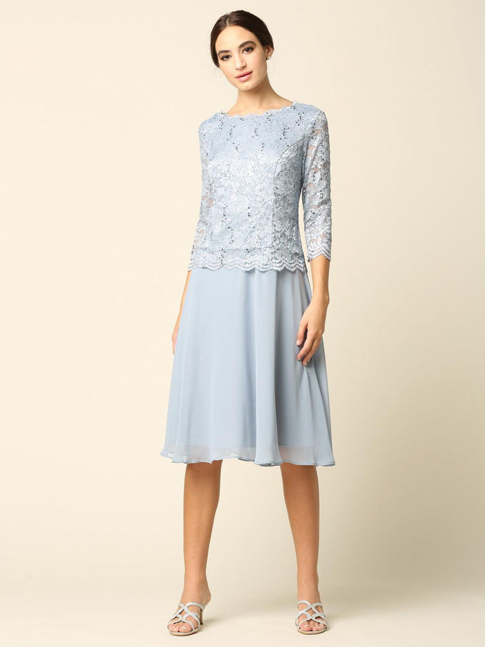 Short Bridesmaids Mother of the Bride Formal Dress - The Dress Outlet