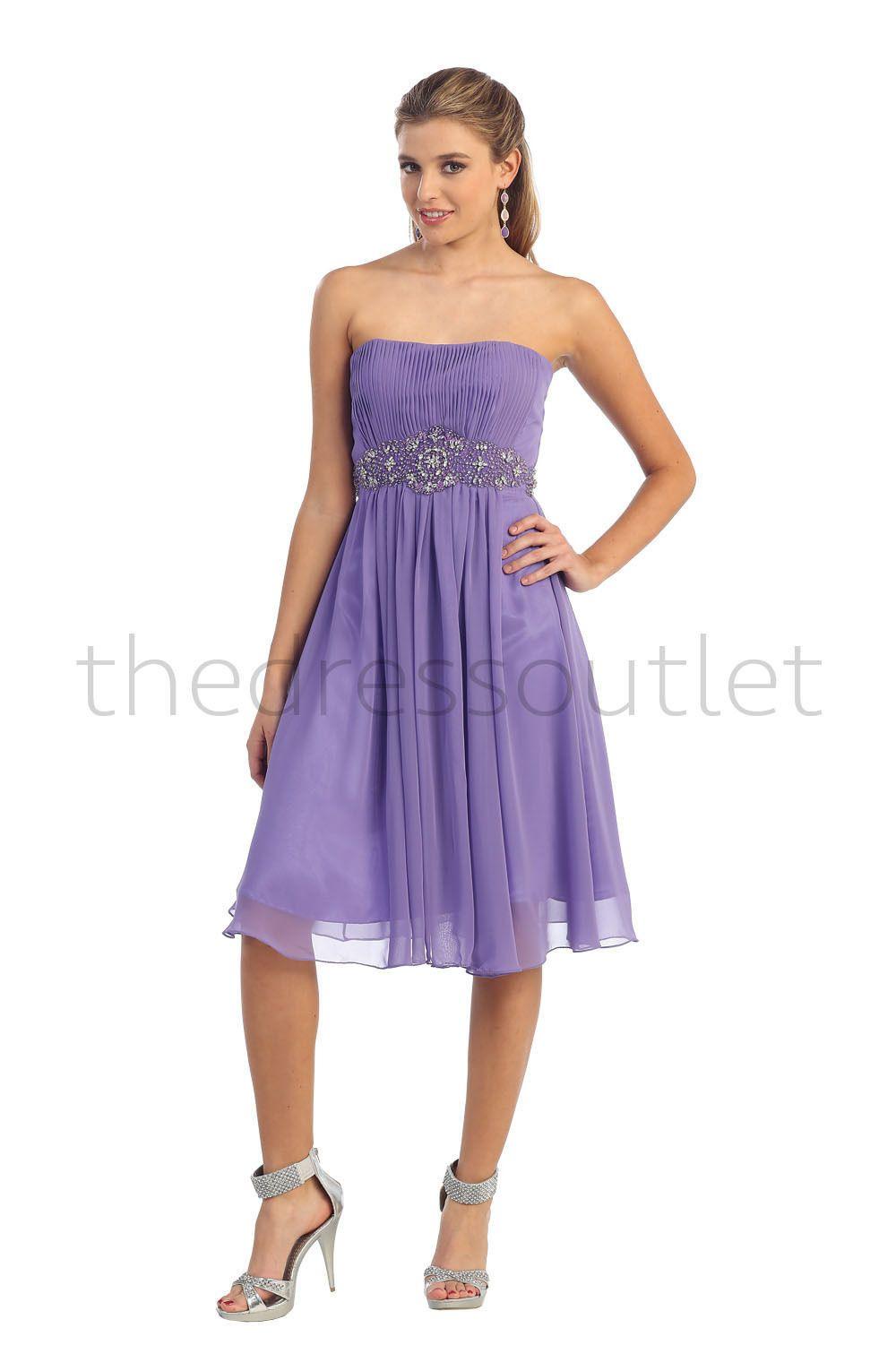 Short Cocktail Dress Bridesmaids - The Dress Outlet May Queen