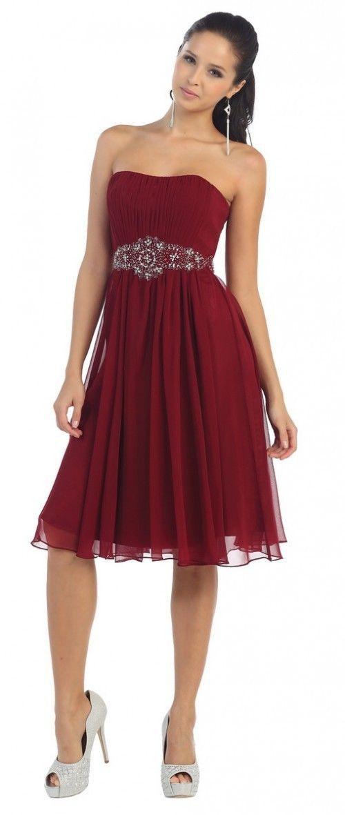 Short Cocktail Dress Bridesmaids - The Dress Outlet May Queen