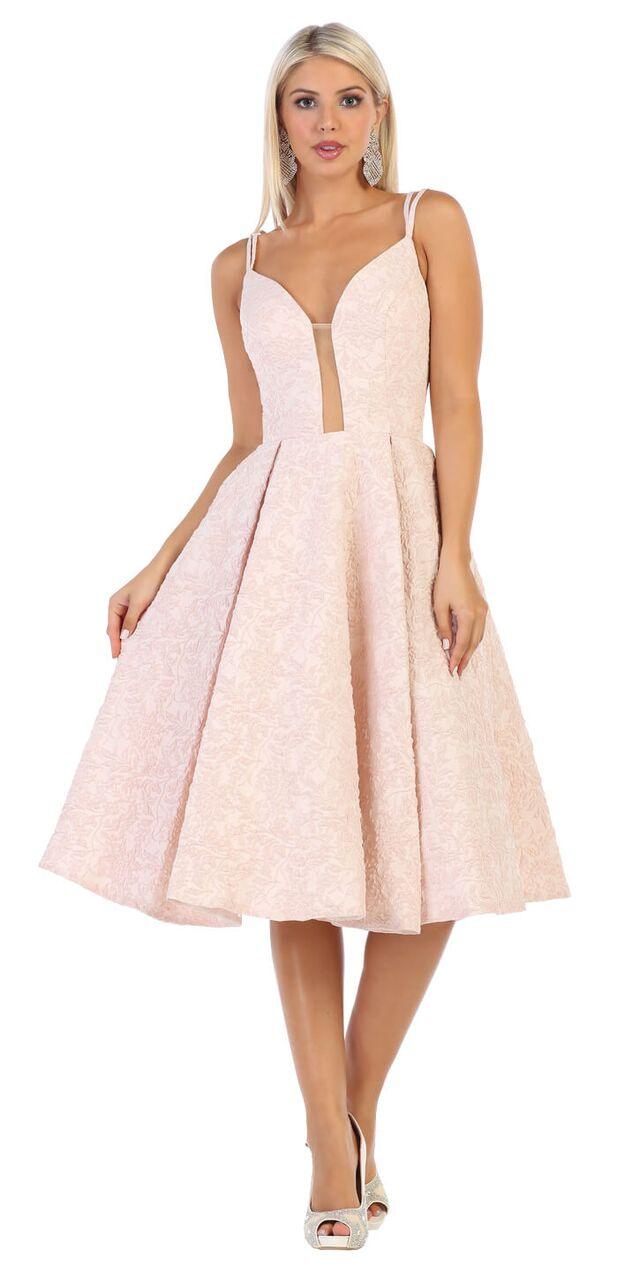 Short Cocktail Graduation Prom Dress - The Dress Outlet May Queen