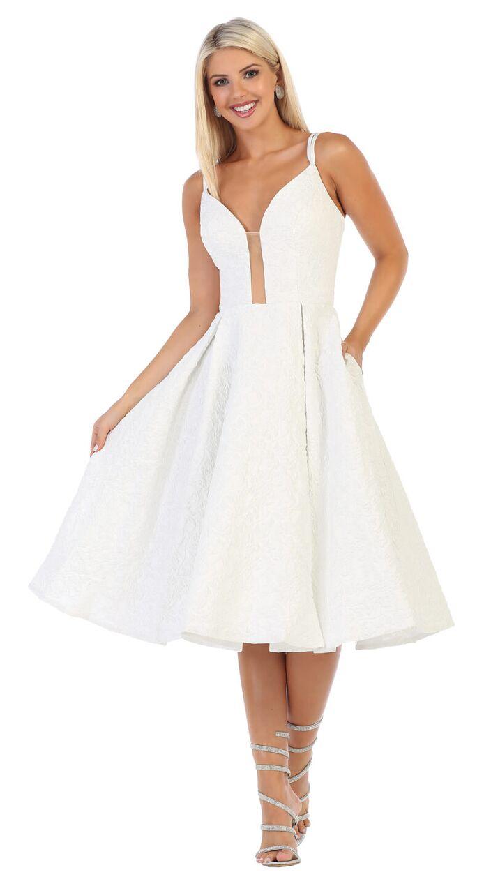 Short Cocktail Graduation Prom Dress - The Dress Outlet May Queen