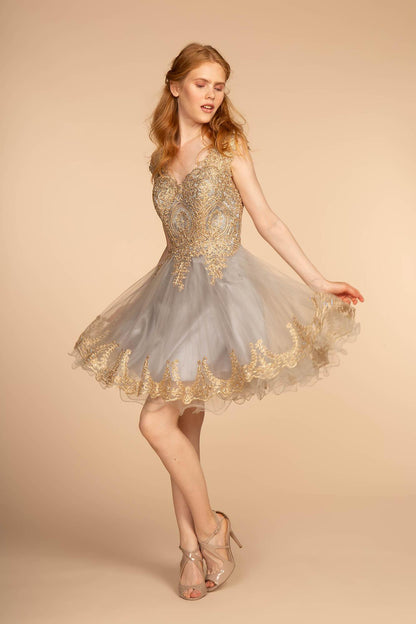 Short Cocktail Homecoming Dress Prom - The Dress Outlet Elizabeth K