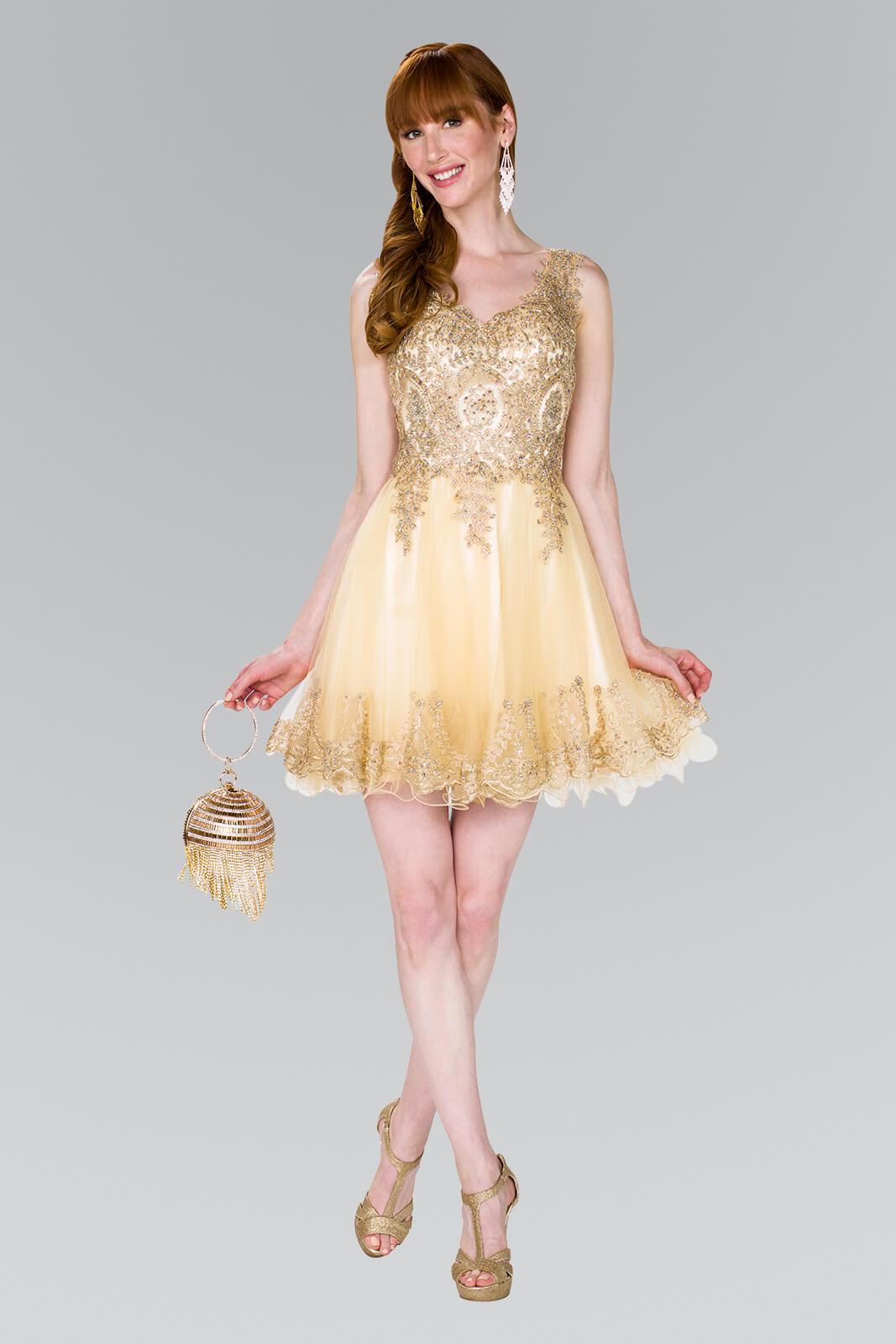 Short Cocktail Homecoming Dress Prom - The Dress Outlet Elizabeth K