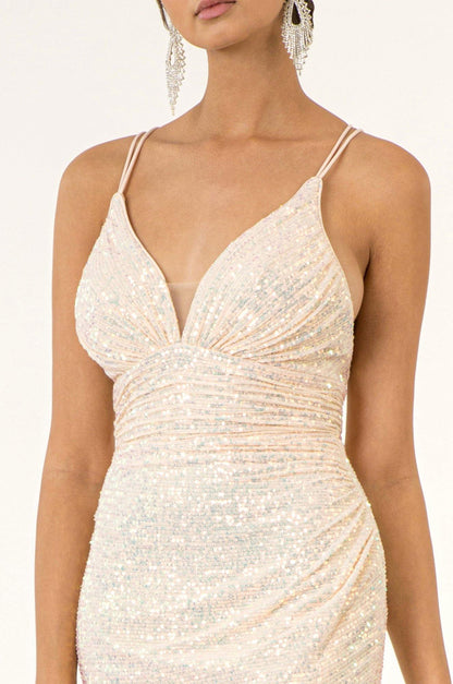 Short Cocktail  Sequin Bodycon Dress - The Dress Outlet