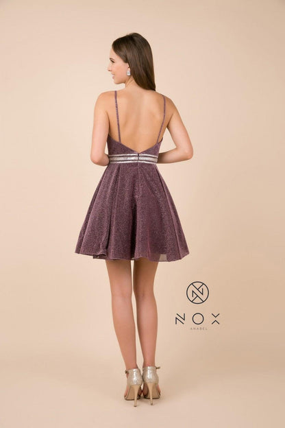 Short Dress Homecoming Spaghetti Straps Prom - The Dress Outlet Nox Anabel