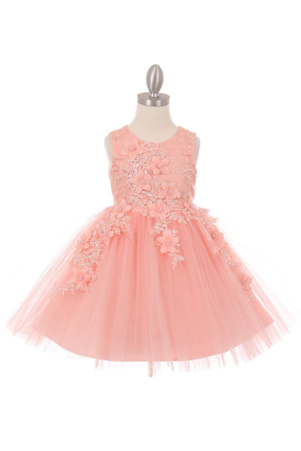 Mauve Short Embellished Gown Flower Girls Dress for $64.99 – The Dress ...