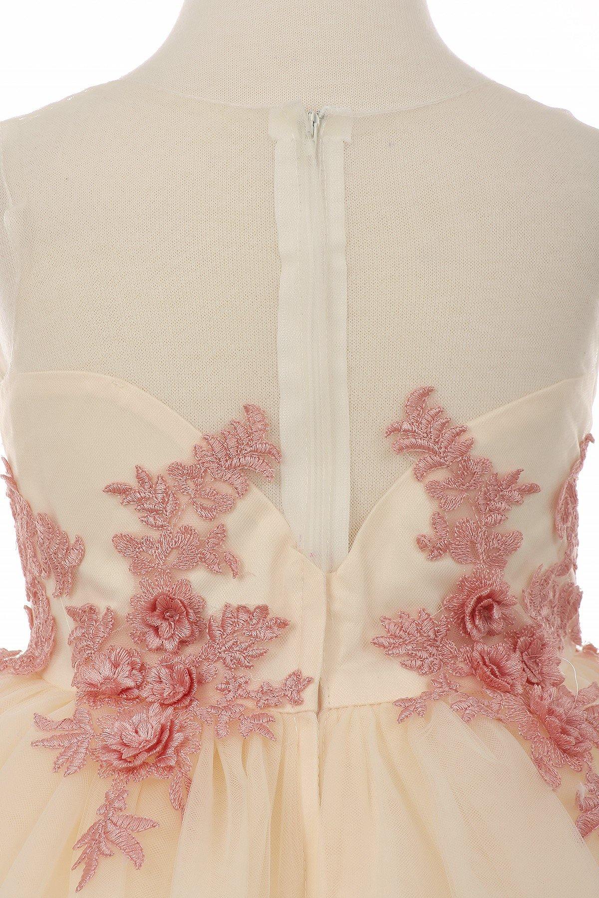 Short Floral Embellished Gown Flower Girls Dress | Dress Outlet The Dress Outlet Short Floral Embellished Gown Flower Girls Dress | Dress Outlet The Dress Outlet