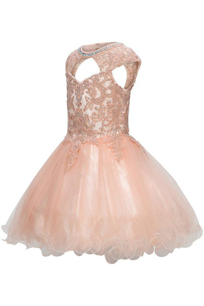 Short Flower Girl Dress Formal - The Dress Outlet Cinderella Couture