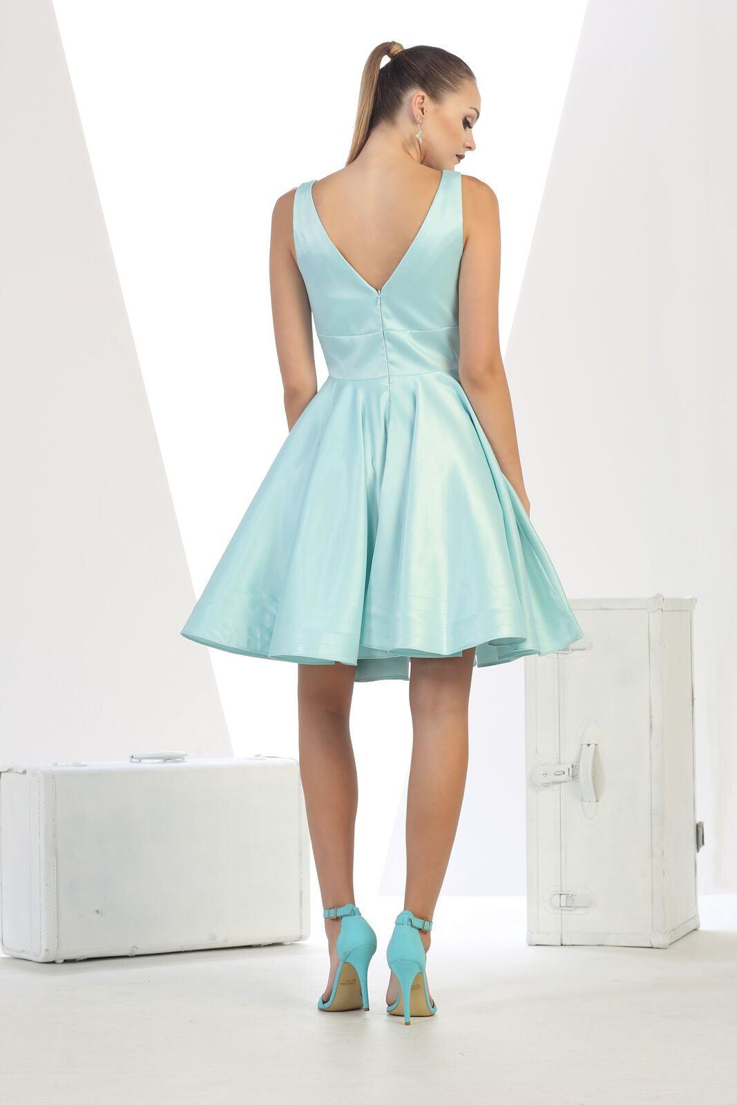 Short Formal Dress Graduation Prom Cocktail Bridesmaids - The Dress Outlet May Queen
