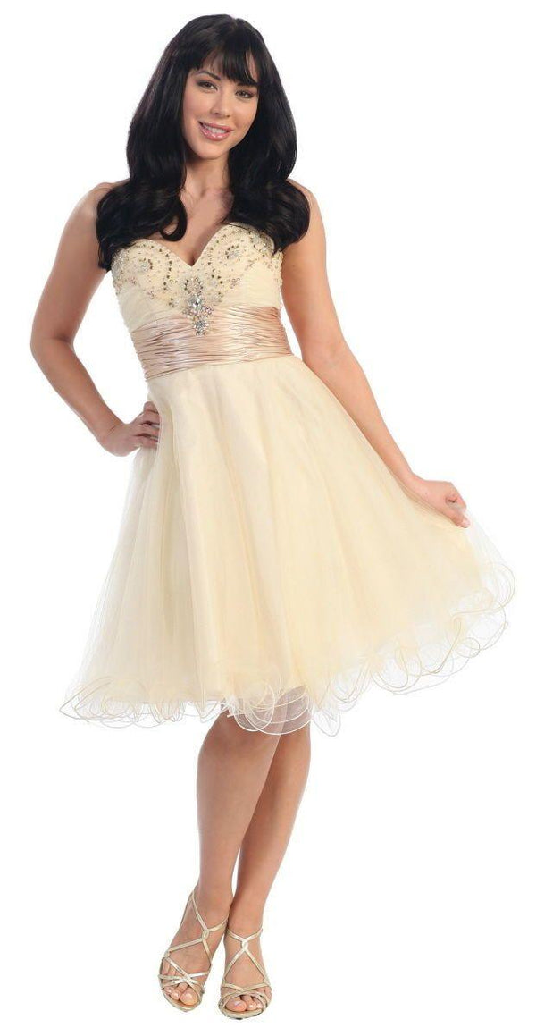 Short Formal Homecoming Prom Dress