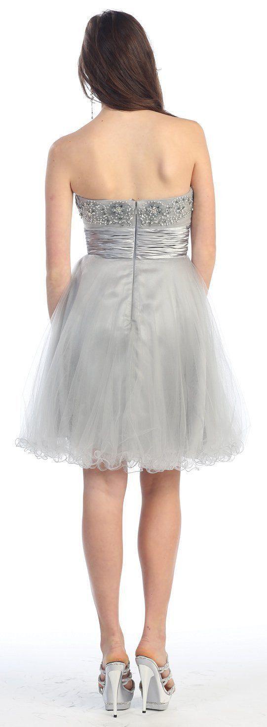 Short Formal Homecoming Prom Dress - The Dress Outlet May Queen