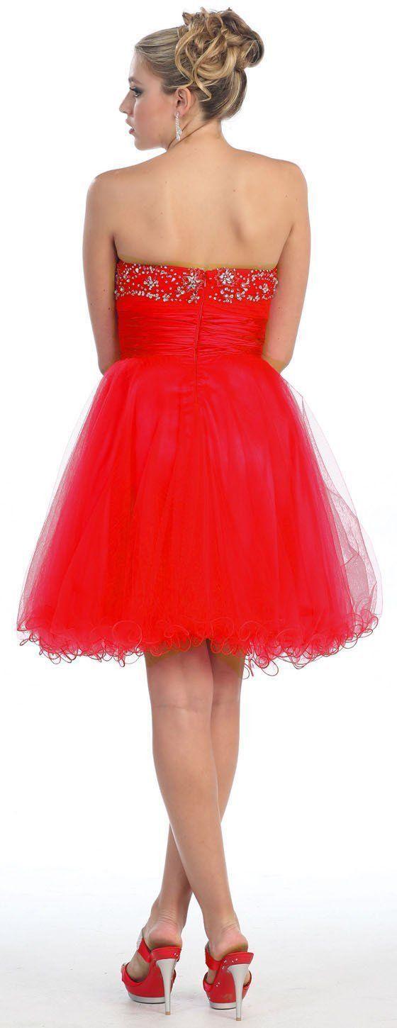 Short Formal Homecoming Prom Dress - The Dress Outlet May Queen
